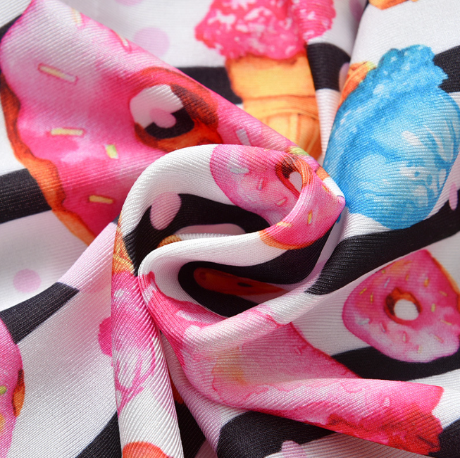 Maillot de bain de Donut Girl rayé