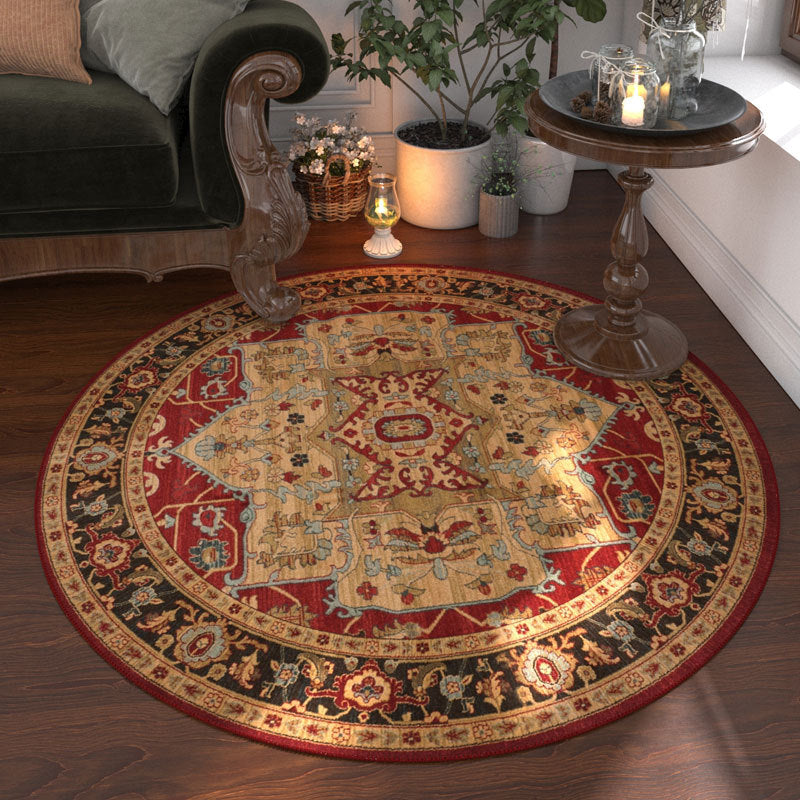 Rug rond de style ethnique bosniaque