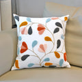 Coussin floral brodé de style pastoral pour canapé salon