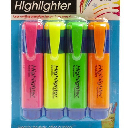 Highlighter Marqueur de points clés Stylo à plume couleur doodle