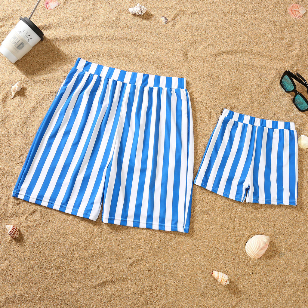 Maillot de bain Bikini bleu et blanc