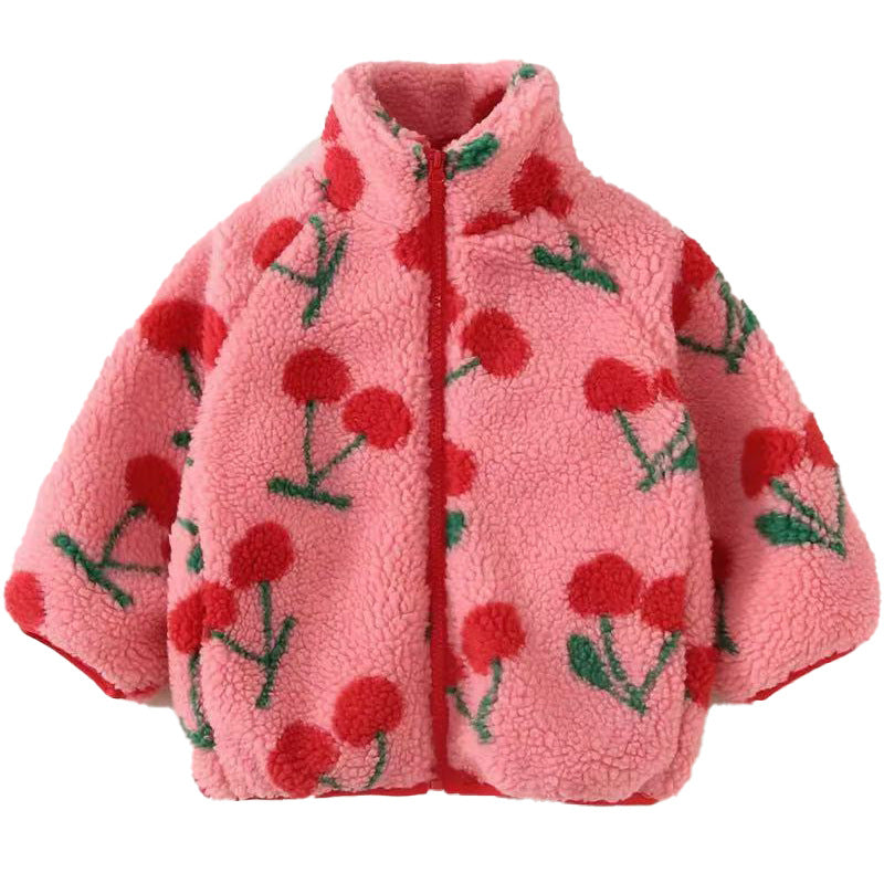 Veste en polaire épaissée fille pour enfants