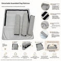 Pet Sofa Matelas Detachable Design Facile à nettoyer doux et confortable pour la peau Trois
