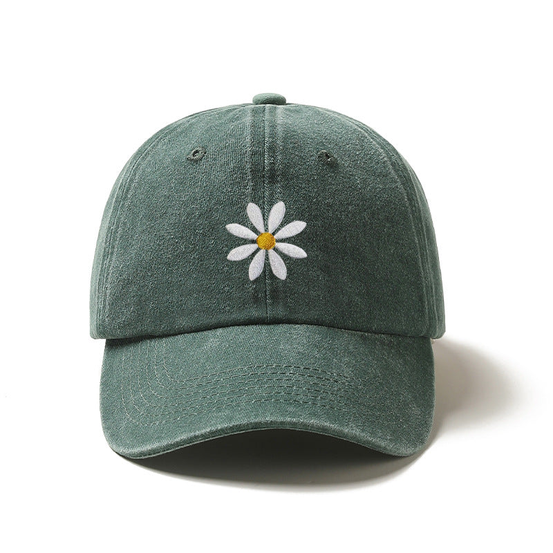 Casquette de baseball brodée avec une couronne ronde en coton et une visière à pic