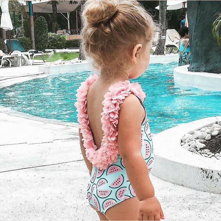 Double maillot de bain de dos Cross Double Bow Grande dentelle de dos Une pièce