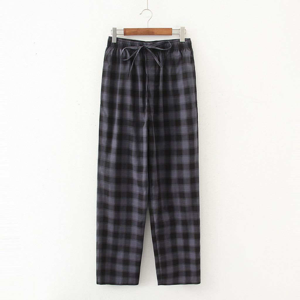 Coton Surdimensionner Loose Confortable Respirant Printemps Et Pajamas Men's Thin