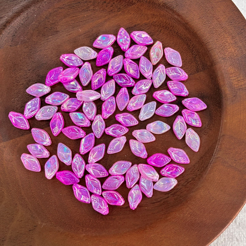 Perles lisses en acrylique bitones foncées