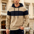 Sweat-shirt en cuir de couleur pour hommes