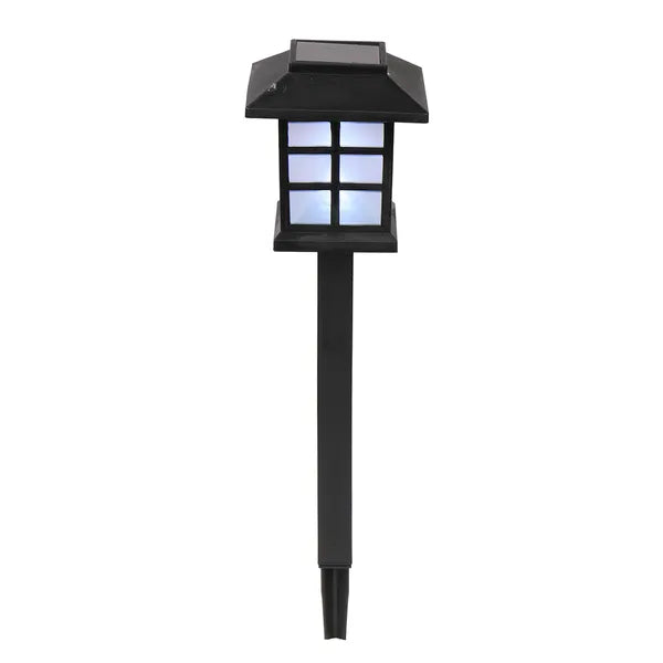 8pcs lumière de jardin de lanterne solaire LED blanche