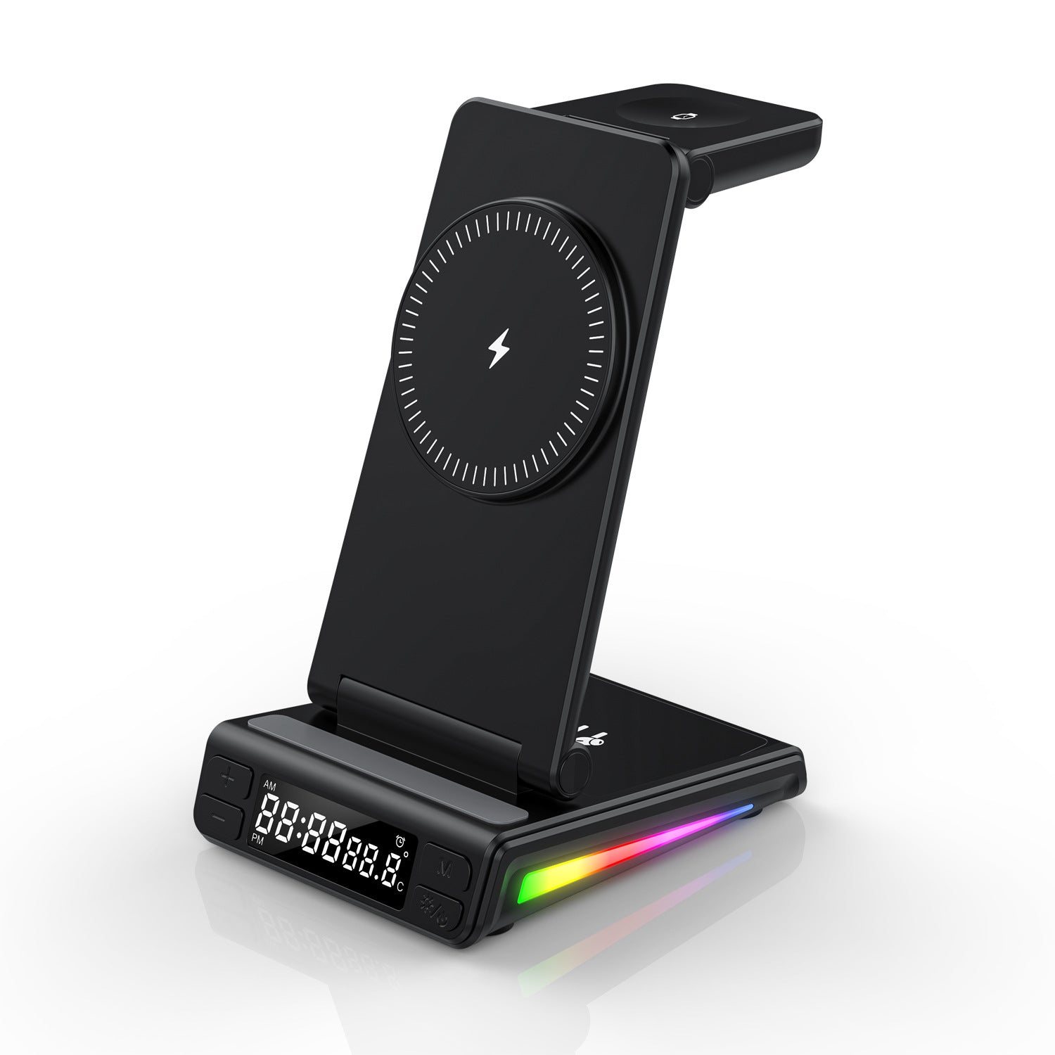 Chargeur sans fil multifonctionnel pliant vertical cinq en un de bureau