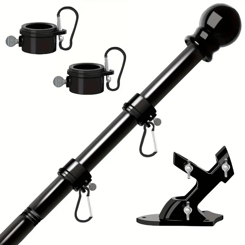 Mur suspendu extérieur 18 M 6ft Cinq sections en acier inoxydable Flagpoles