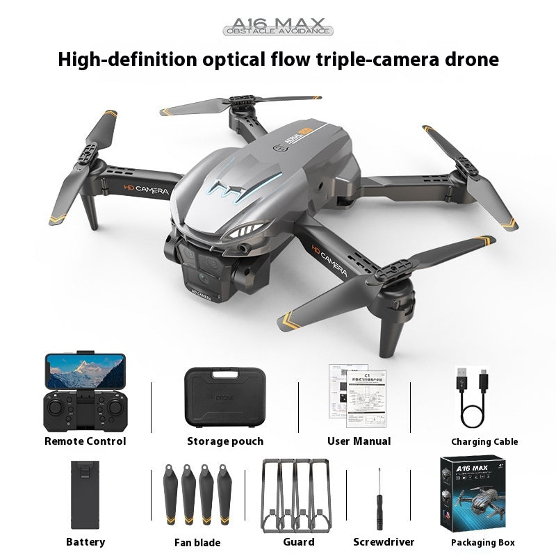 Positionnement optique du flux Trois caméras Évitement des obstacles Drone pour la photographie aérienne