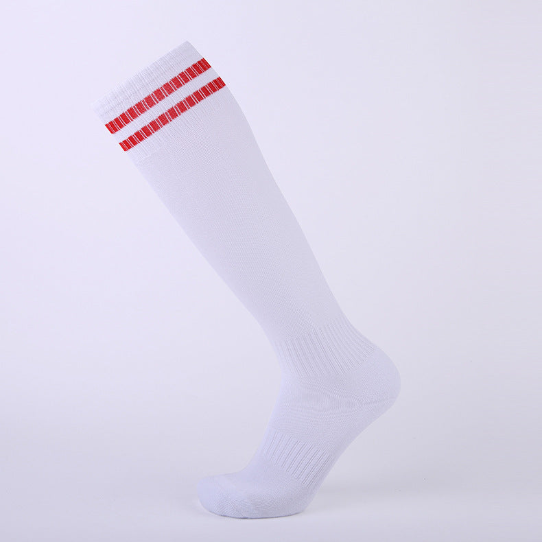 Chaussettes de sport à tube long Épaisseur Serviette sans glissade Fond Hommes Football Socks Sweat-