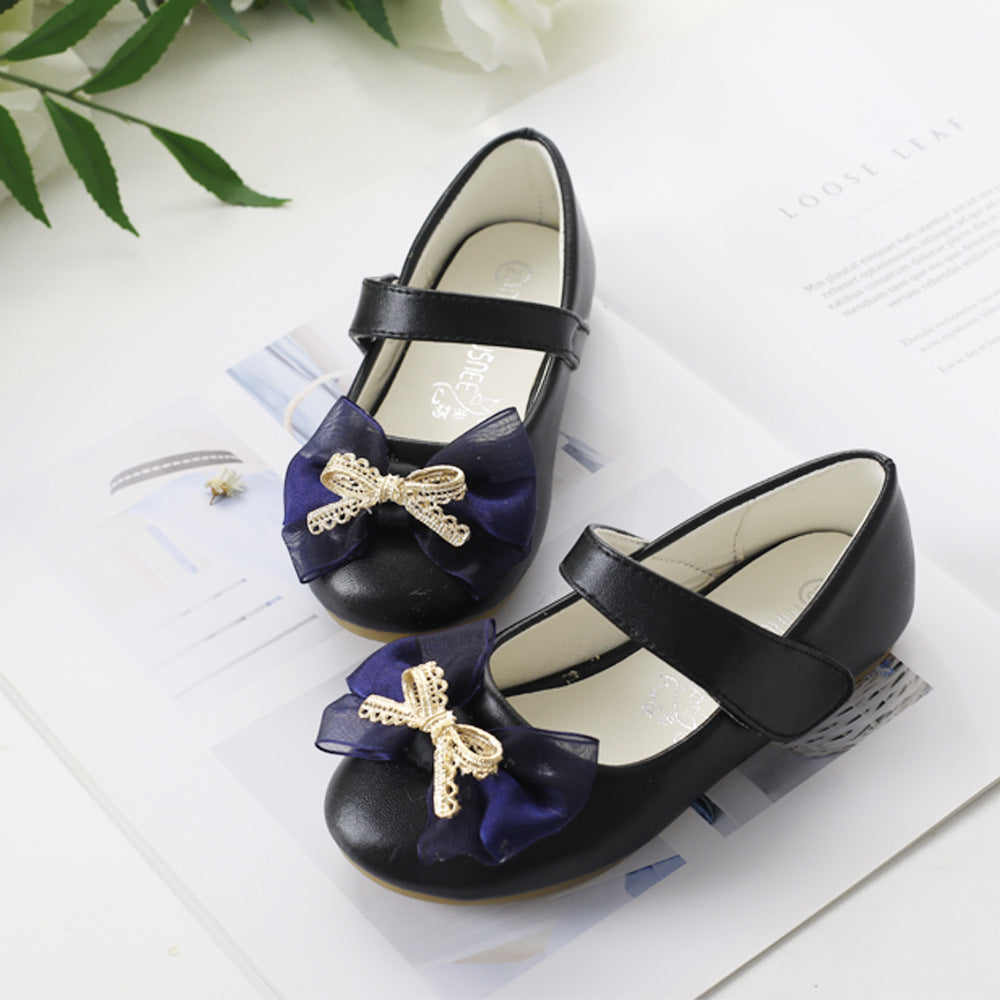Chaussure de mariée en cuir PU Casual Bowknot