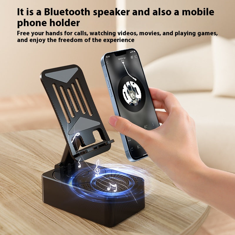 Bracket de téléphone mobile rotatif intelligent Banque de puissance audio Bluetooth