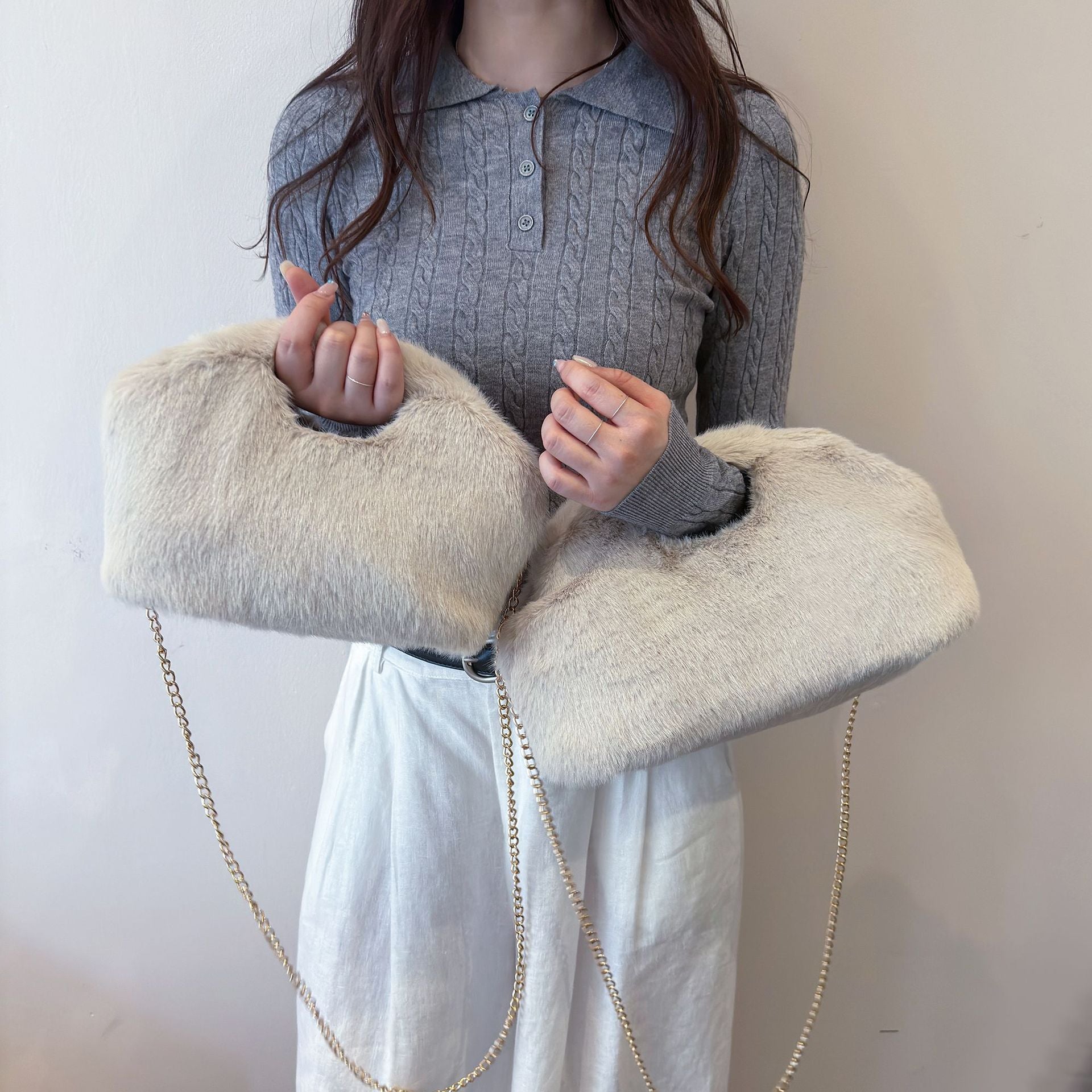 Sac à main embrayé avec une chaîne peut être déchiré