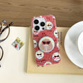 Cartoon Glass Puppy Spot Ensembles de porte-boîte pour téléphone de forage