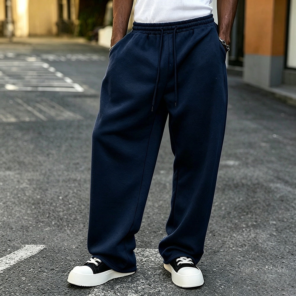 Pantalons à gaines élastiques à chaussons vintage de style street