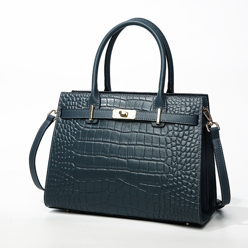 Sac de corps en cuir de vache casual pour femmes