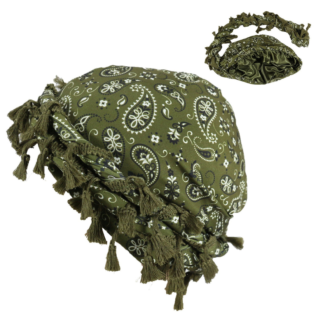 Sports de plein air Paisley Turban Hat Cashew Flower Print Turban Hip-hop Hip-hop Twist