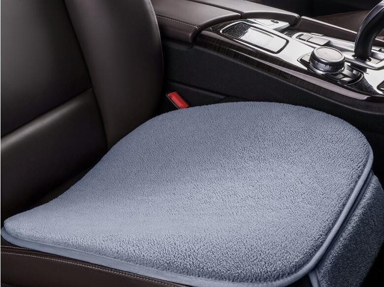 Siège de voiture Coussin en peluche en peluche Coussin de siège d'hiver sans dossier