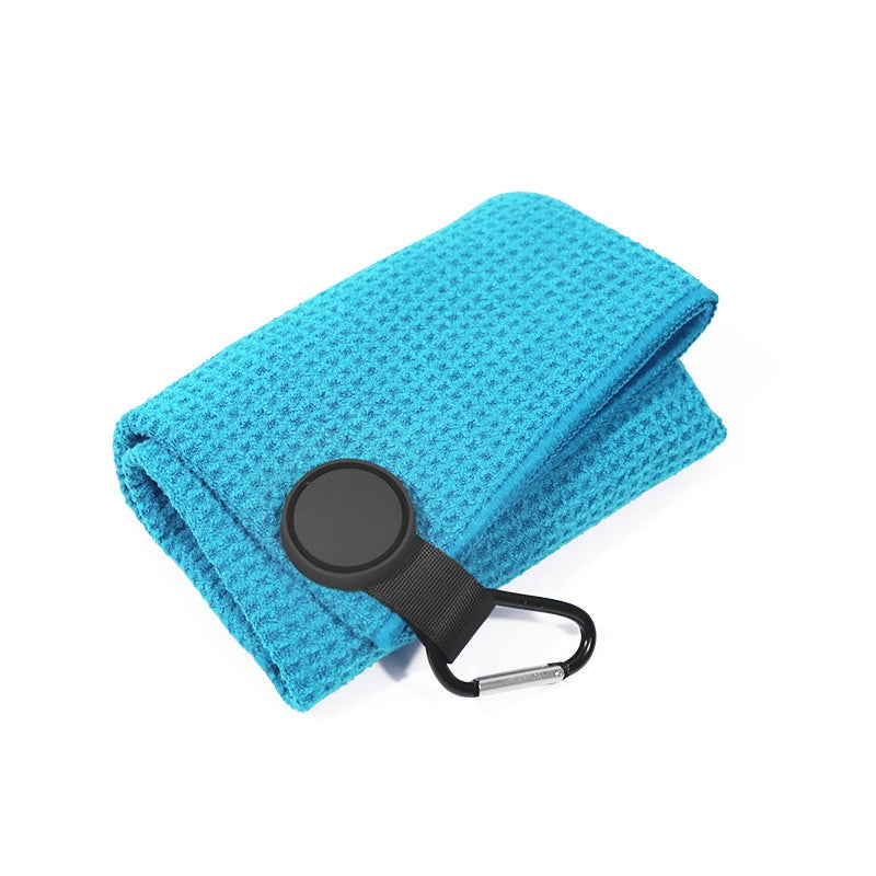 Serviette de golf magnétique ronde en microfibre