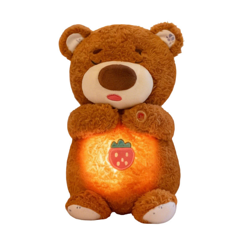 Poupée d'ours en peluche agréable à respirer pour les bébés apaisants à dormir