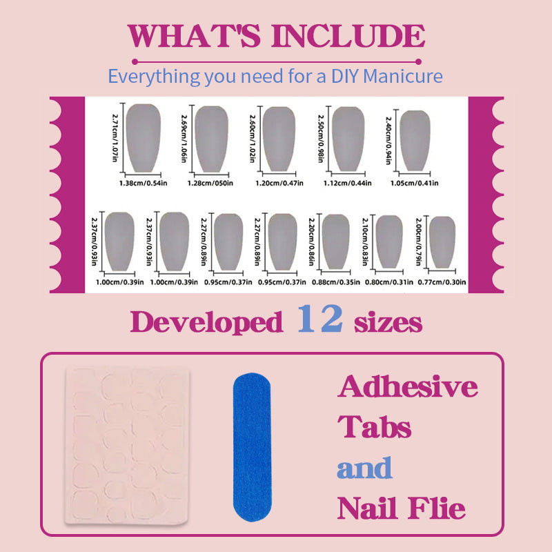 Les ongles de style Instagram Wearable Manucure française Les ongles Wearable avec Strass