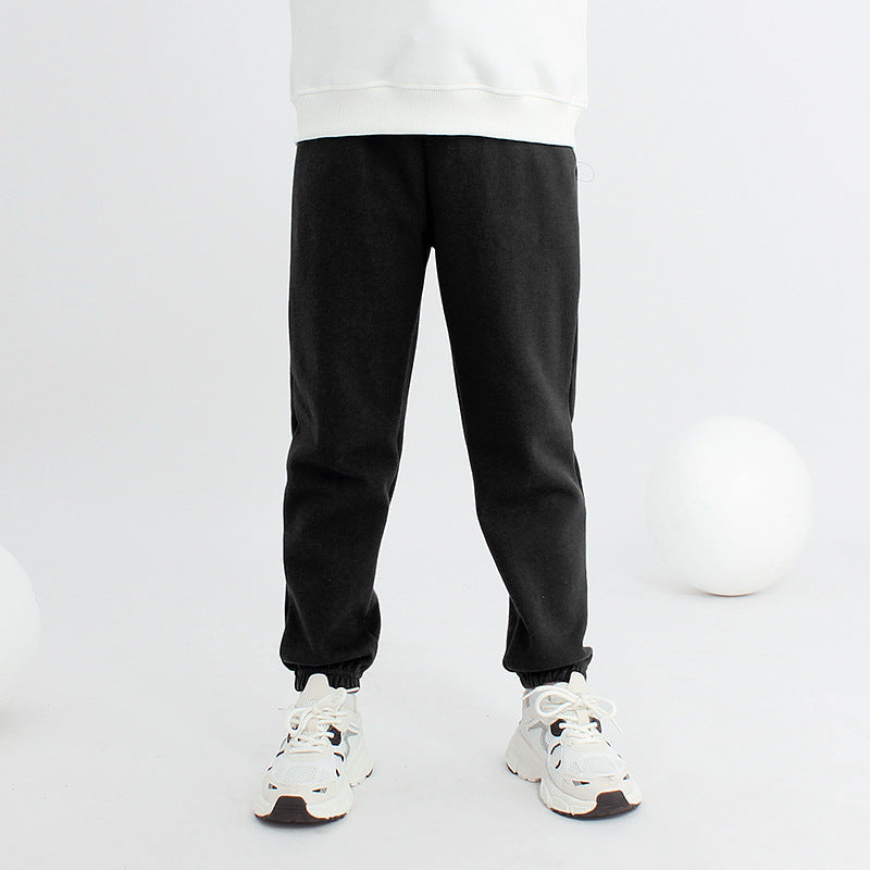 Garçons Pantalons de sport couleur unie pour les enfants plus âgés