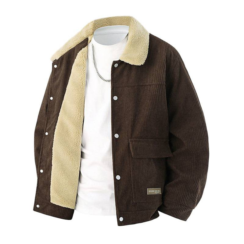 Veste de lapelle épaissie pour hommes