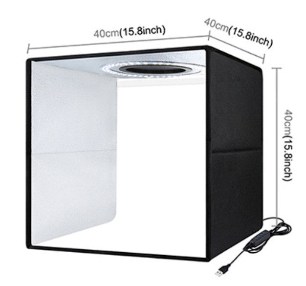 40x 40cm 144LED Portable LED Tente Box Bar Cube Room Studio Photographie 16 pouces