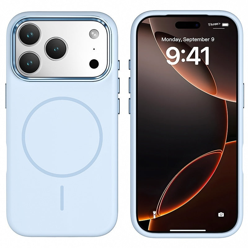 Métal Grand trou magnétique peau sentir tout-inclus Case téléphone