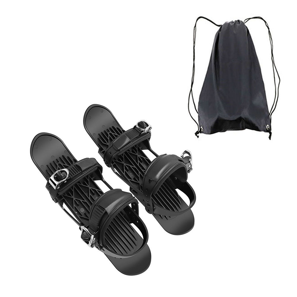 Mini Ski Skates Portable Short Skiboard Chaussures réglables pour neige