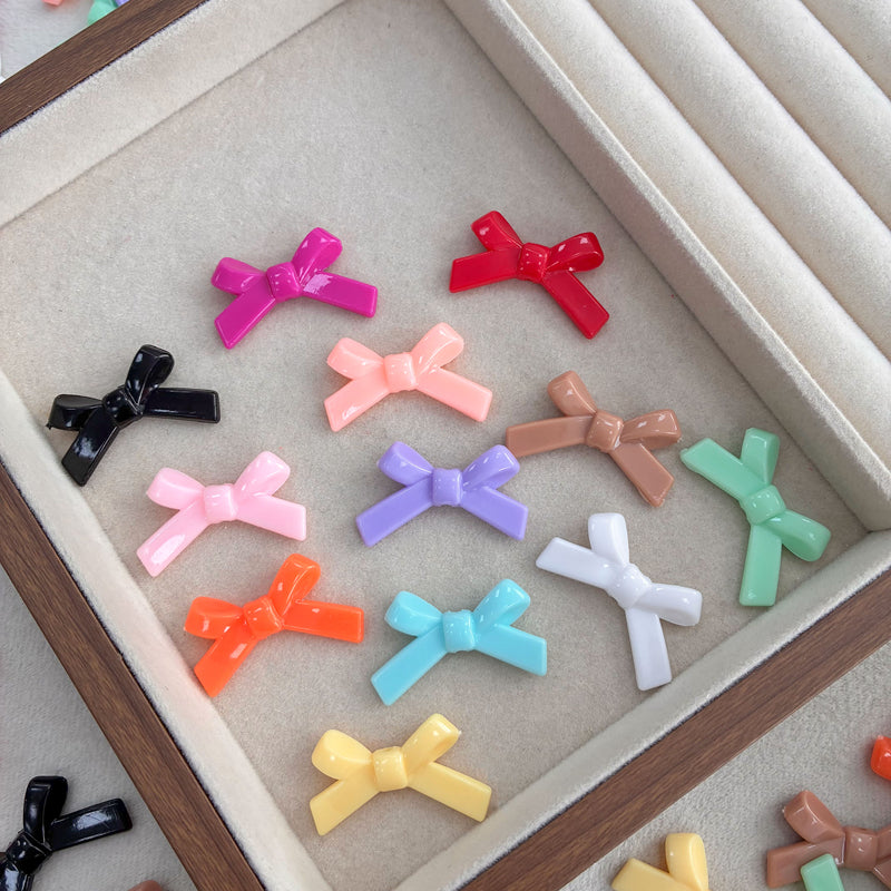 Perles d'espacement en forme de Bowknot acrylique