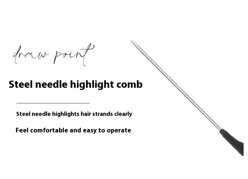 Huile Tête Cheveux Salon Barber Boutique Coiffure Pointée Tail en plastique avec peigne à teinture crochet