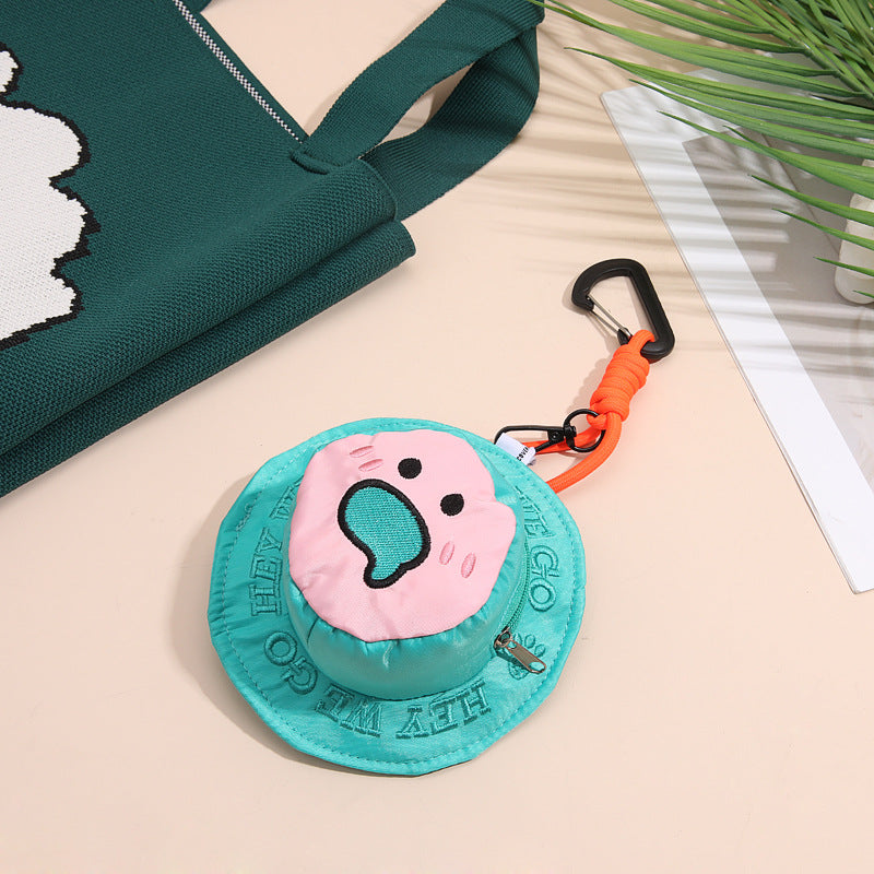 Sac Earphone visage souriant pour hommes Petit sac Porte-clés