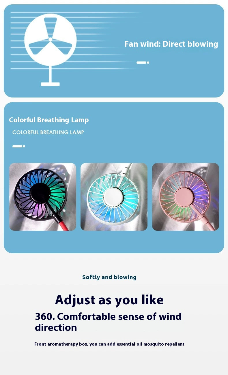 Mini charge portable Halter petit ventilateur
