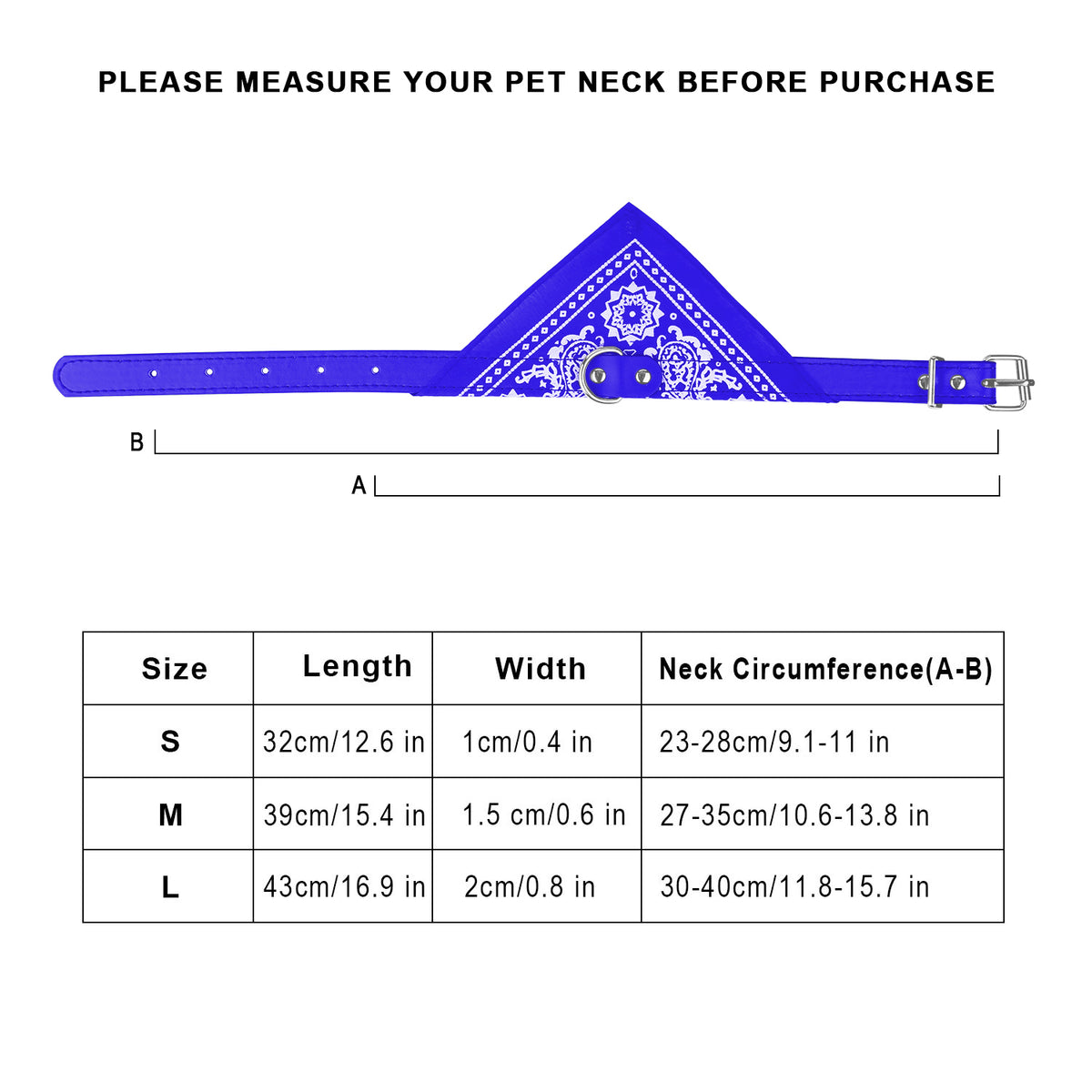Echarpe de triangle en cuir Bandana réglable 1Pc