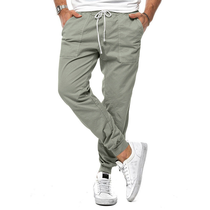 Du printemps et de l'automne Pantalons occasionnels masculins sans pantalon à la cheville Casual Slim Outdoor Overall