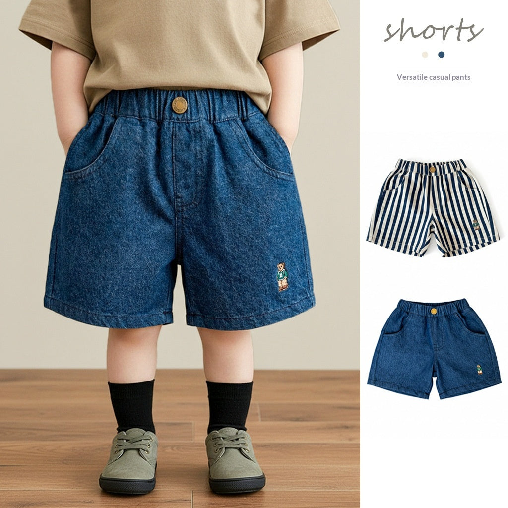 Short de denim occasionnel d'été pour enfants