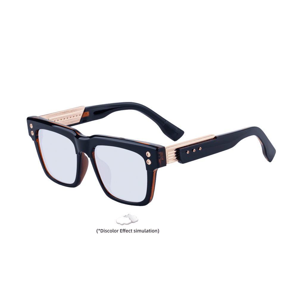 Lunettes de soleil de style européenne et américaine à changement de couleur