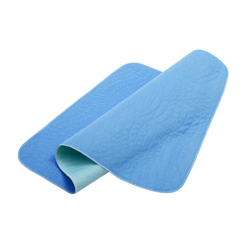 Feuilles de protection pour lits lavables à l'incontinence bleue - Haute absorption réutilisable