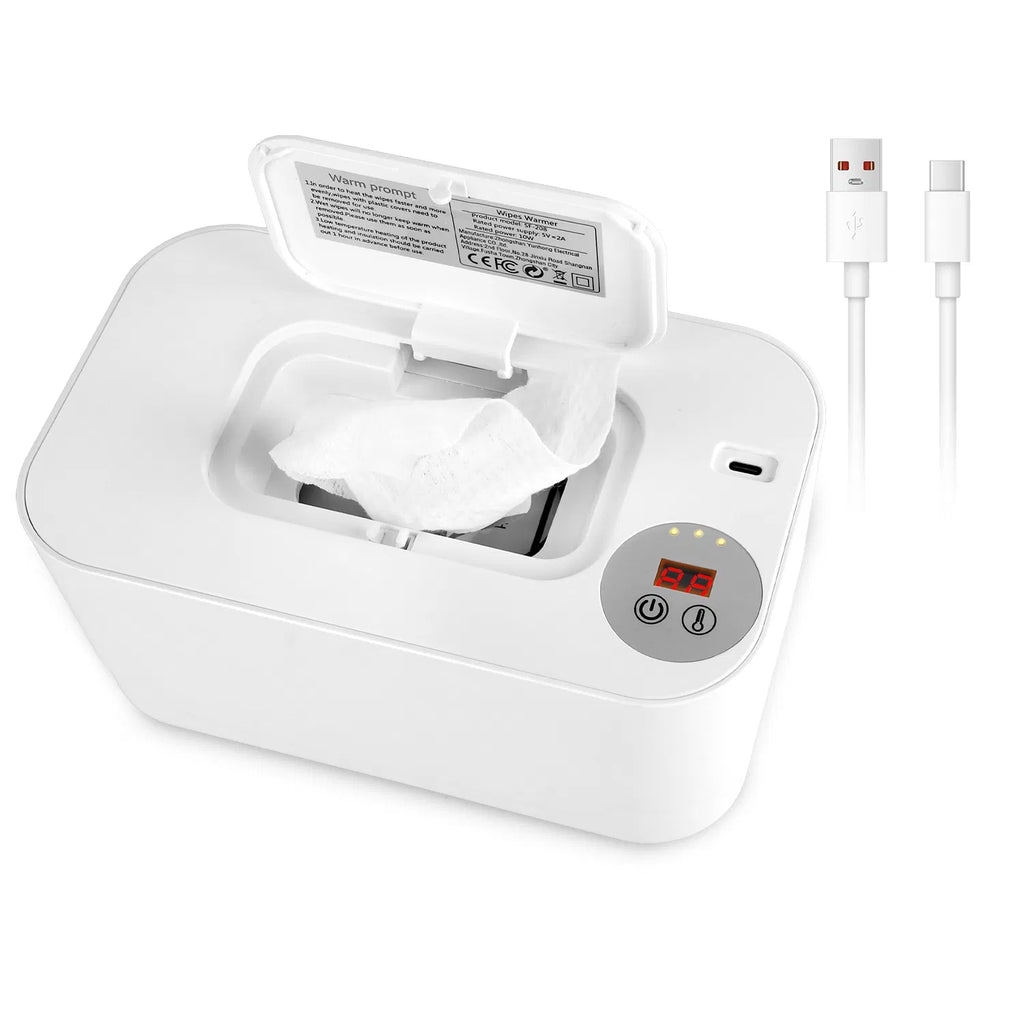 Réchauffeur d'essuie-tout bébé avec 3 paramètres de température Type C Powered Baby Wipes Dispenser avec
