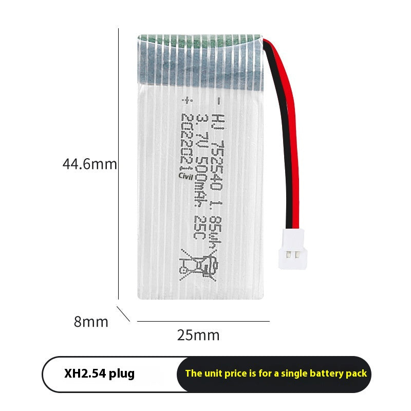 Batterie d'avion modèle 37V 500mAh X5C