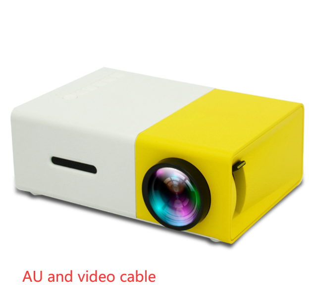 Projecteur portable 3D Hd Led Home Théâtre Cinéma HDMI compatible avec Usb Audio Projecteur Yg300