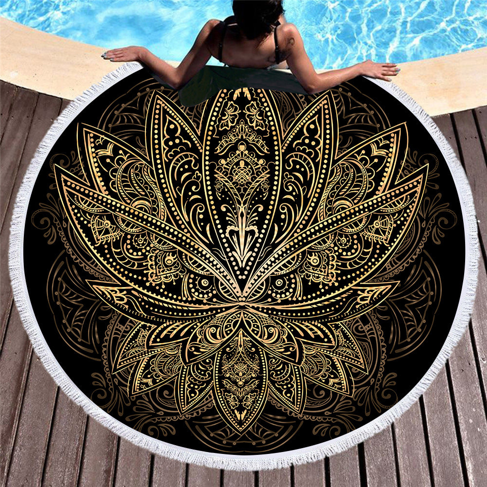 Serviette de plage en microfibre Bronzing peut être personnalisé