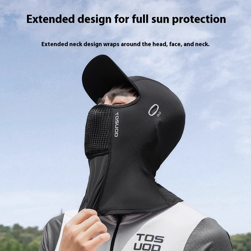 Ice Silk Masque de cyclisme en plein air pour hommes à l'épreuve du soleil