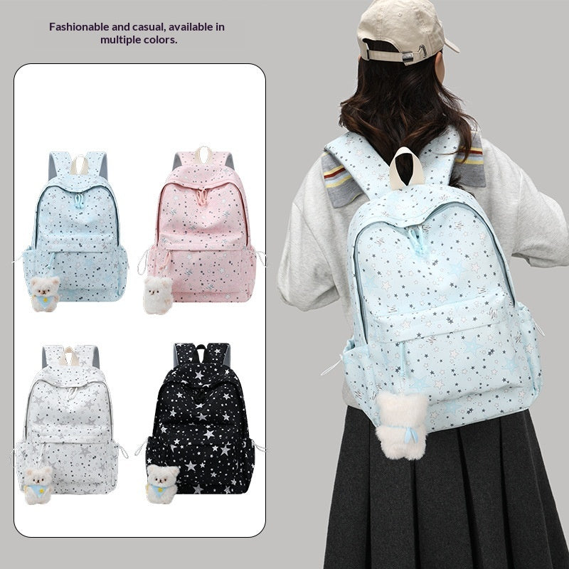 Sac à dos haute apparence de style frais avec décontracté et polyvalent