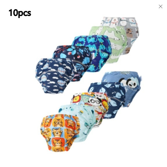 Pantalon d'entraînement pour bébé Pure coton respirant 6 couches Lavable Couche pour bébé