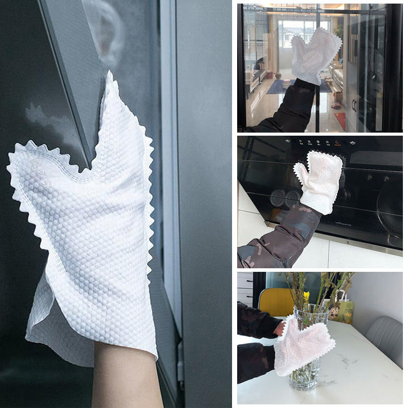 Gants de nettoyage jetables non tissés lavables avec des gants de protection contre les poussières statiques